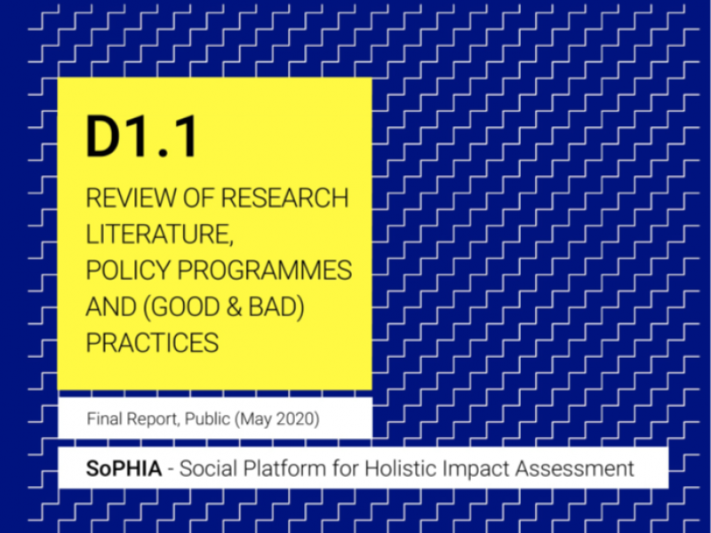 First scientific work package and "Review of Research Literature, Policy Programmes and (good and bad) Practices"